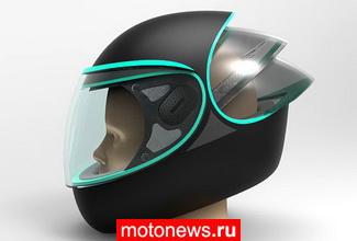 Интересный концепт мотоциклетного шлема С-Through