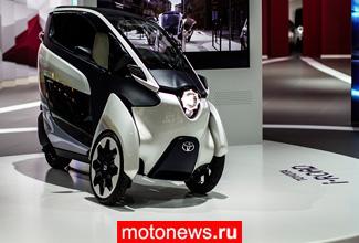 Toyota i-road и Toyota FV2 - электрические концепты из будущего
