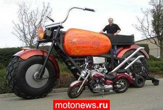 Самый большой в мире мотоцикл приехал в Европу