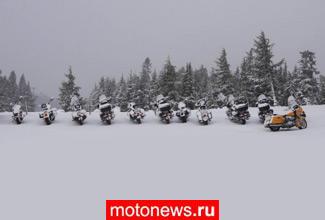 Harley-Davidson представил мотоциклы 2009 на чемпионате по горным лыжам
