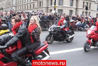 Новогодний парад в Лондоне объединил фанатов Ducati