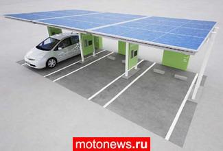 Toyota сделает заправки на солнечных батареях